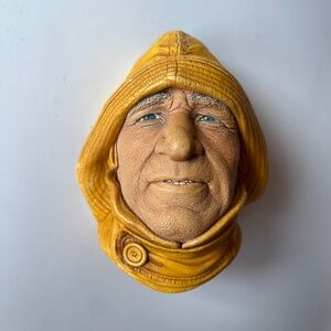 Bossons Life-Boatman chalkware wall sculpture.